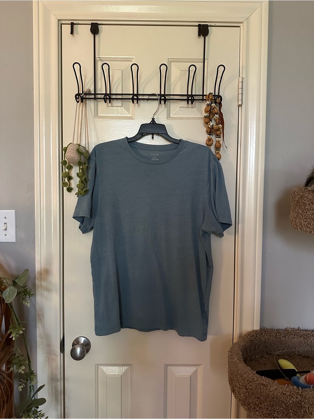 J. Crew Men's Crewneck T‑Shirt in Slate Blue